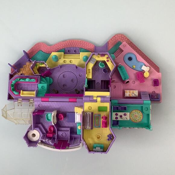 Village Polly Pockets light up magical mansion 1994 building only - Picture 3 of 12